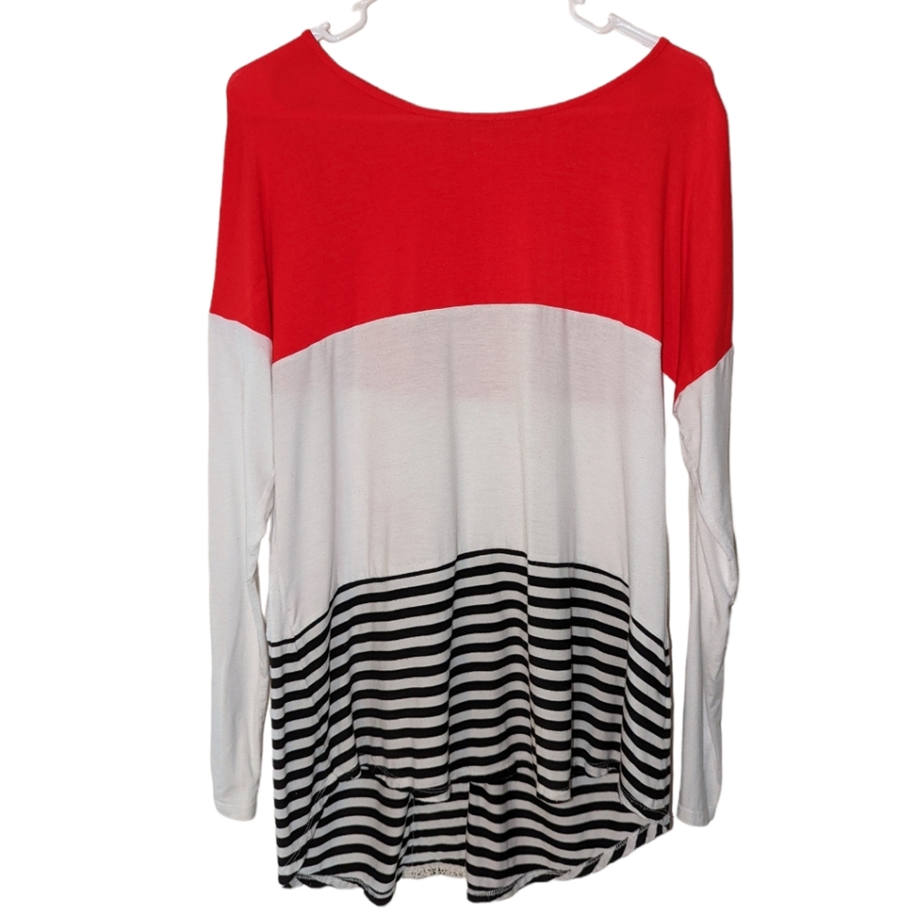 🌞 3/$15 Hyfve Colorblock Striped Top Medium